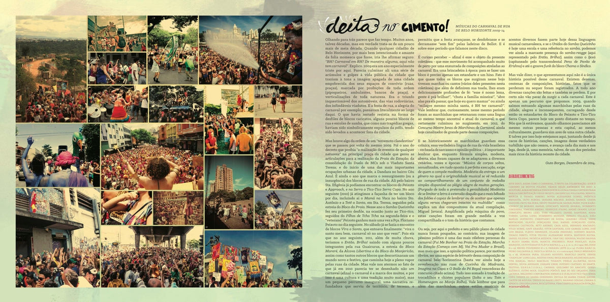 Deita no Cimento! Músicas do Carnaval de Rua de Belo Horizonte 2009-14